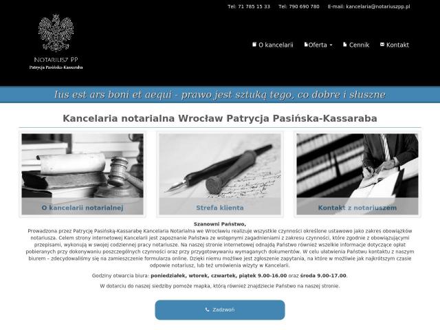 Notariusz Patrycja Pasińska-Kassaraba