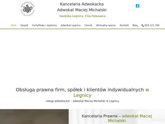 Kancelaria adwokacka adw. Maciej Michalski
