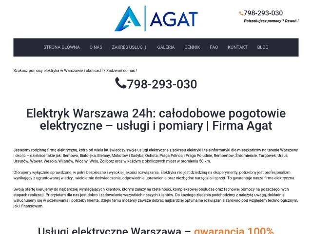 AGAT Adrian Popławski - elektryk Warszawa